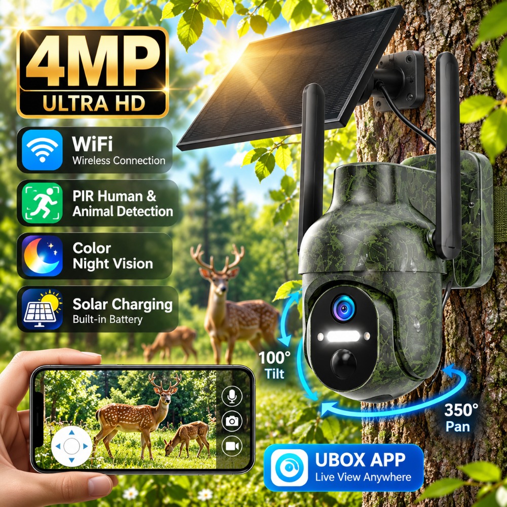 4MP Solar-WLAN-Sicherheitskame – Trail Camera Infrared Bewertung und Preis